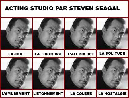 Steven Seagal émotions