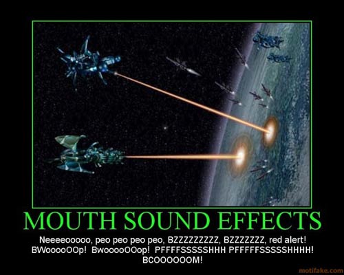 Mouth sound effect